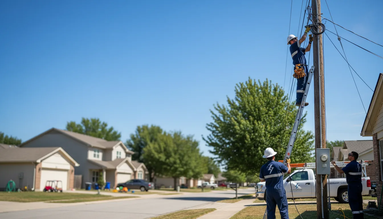 Residential electrician providing installation services in Prewitt, NM
